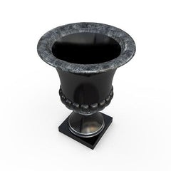 Gardenstone Classic Urn Planters Gardenstone Silver Black 