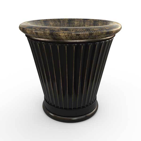 Gardenstone Colonnade Planters Gardenstone Golden Black Small 