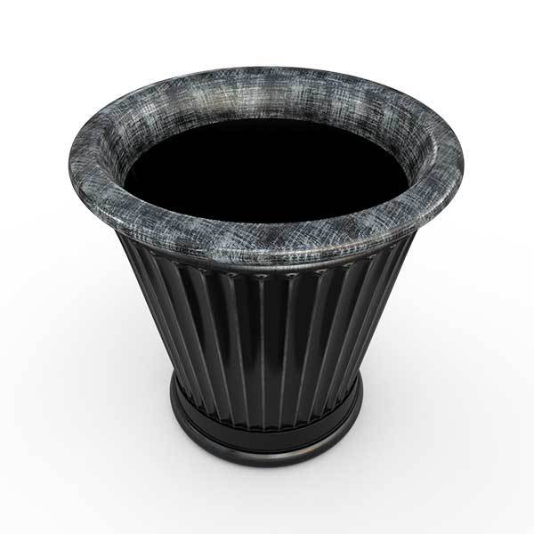 Gardenstone Colonnade Planters Gardenstone Silver Black Small 