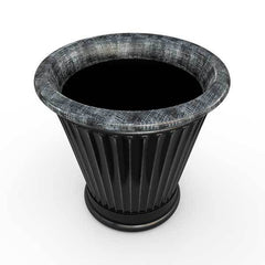 Gardenstone Colonnade Planters Gardenstone Silver Black Small 