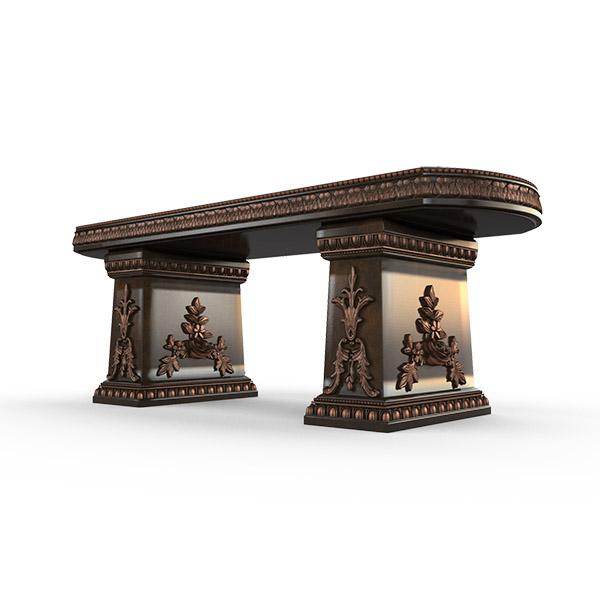Gardenstone Cotillion Bench Benches Gardenstone Copper Bronze Straight 