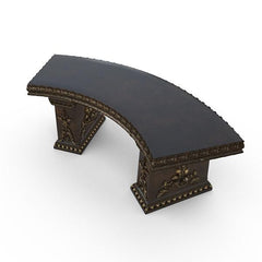 Gardenstone Cotillion Bench Benches Gardenstone Golden Bronze Curved 