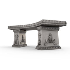Gardenstone Cotillion Bench Benches Gardenstone Old Roman Curved 