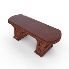 Gardenstone Cotillion Bench Benches Gardenstone Rust Straight 