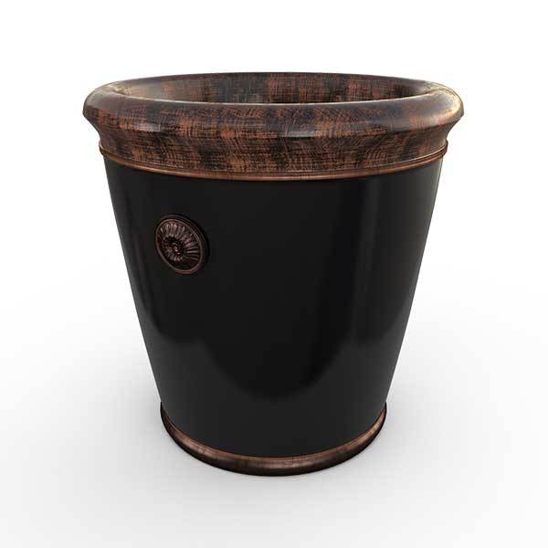 Gardenstone Coventry Planters Gardenstone Copper Black Small 
