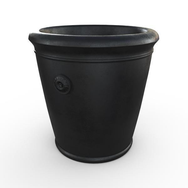 Gardenstone Coventry Planters Gardenstone Etched Black Small 