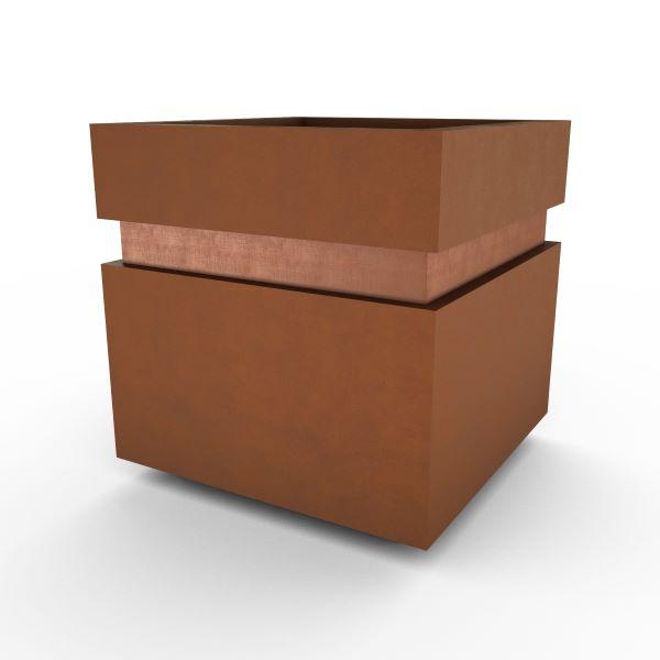 Gardenstone Cubic 12 Planters Gardenstone Corten Steel Copper 