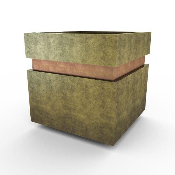 Gardenstone Cubic 12 Planters Gardenstone English Moss Copper 
