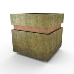 Gardenstone Cubic 12 Planters Gardenstone English Moss Copper 