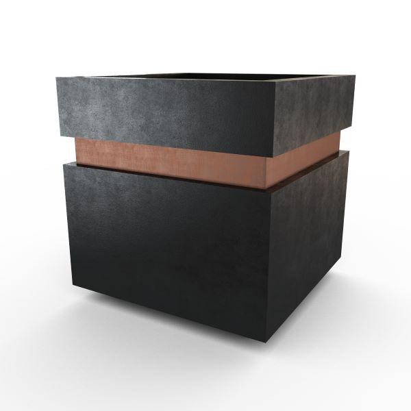 Gardenstone Cubic 12 Planters Gardenstone Etched Black Copper 