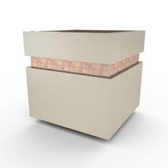 Gardenstone Cubic 12 Planters Gardenstone Limestone Copper 
