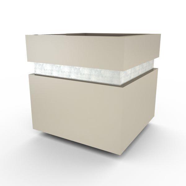 Gardenstone Cubic 12 Planters Gardenstone Limestone Silver 