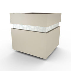 Gardenstone Cubic 12 Planters Gardenstone Limestone Silver 