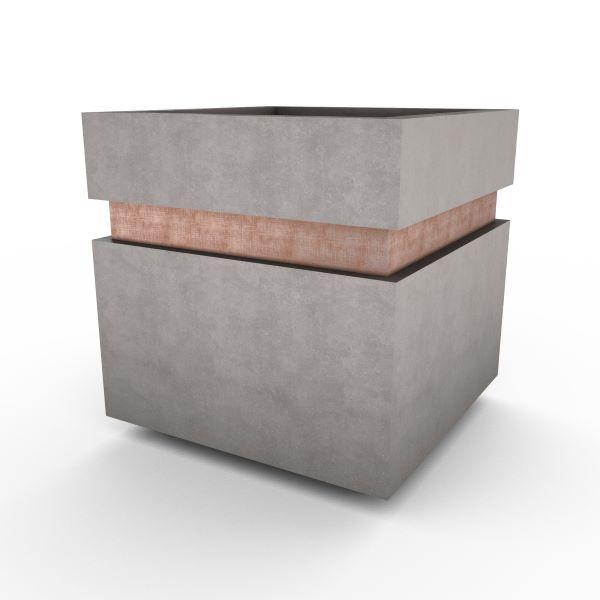 Gardenstone Cubic 12 Planters Gardenstone Old Roman Copper 