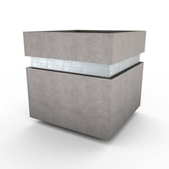 Gardenstone Cubic 12 Planters Gardenstone Old Roman Silver 