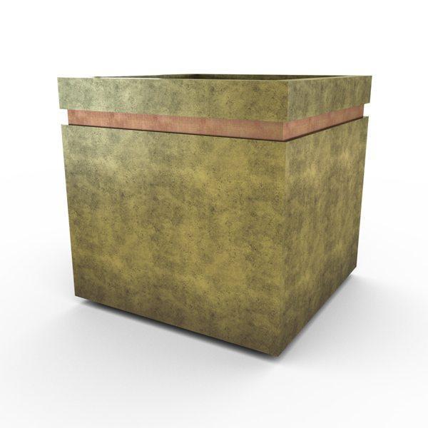 Gardenstone Cubic 24 Planters Gardenstone English Moss Copper 