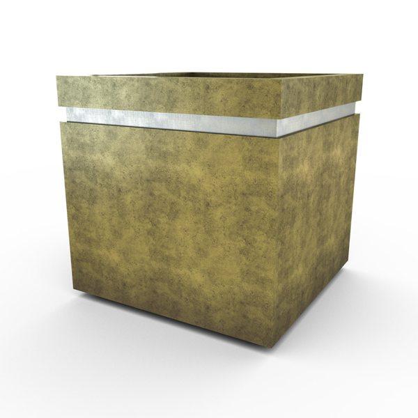 Gardenstone Cubic 24 Planters Gardenstone English Moss Silver 