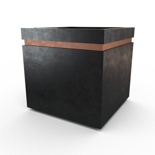 Gardenstone Cubic 24 Planters Gardenstone Etched Black Copper 