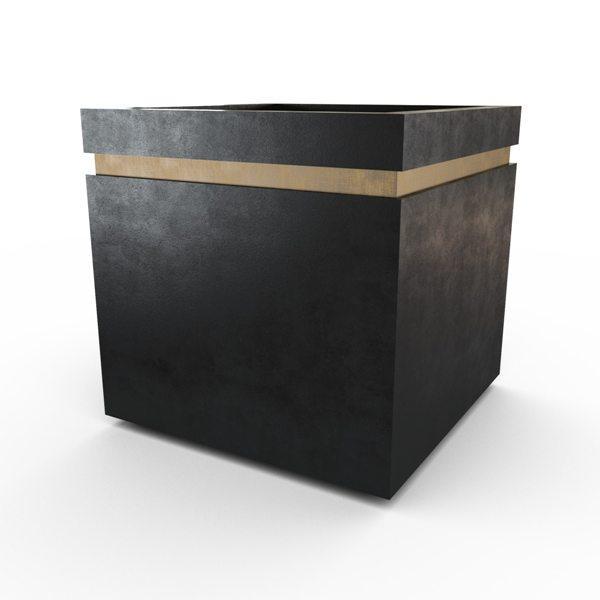 Gardenstone Cubic 24 Planters Gardenstone Etched Black Gold 