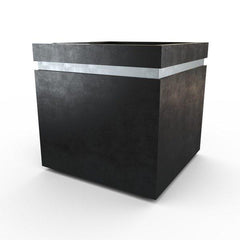 Gardenstone Cubic 24 Planters Gardenstone Etched Black Silver 