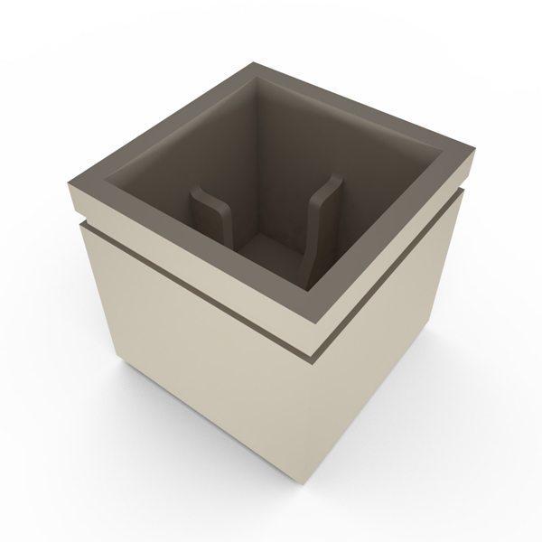 Gardenstone Cubic 24 Planters Gardenstone Limestone No Accent 