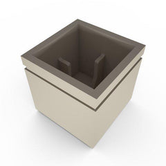 Gardenstone Cubic 24 Planters Gardenstone Limestone No Accent 