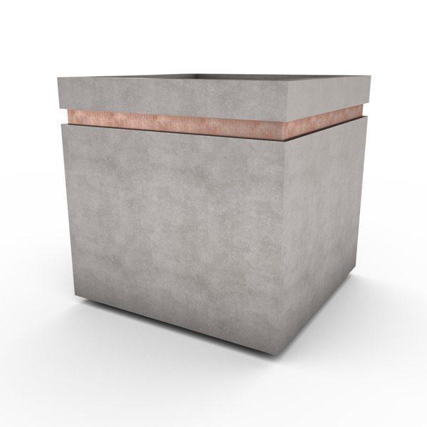 Gardenstone Cubic 24 Planters Gardenstone Old Roman Copper 