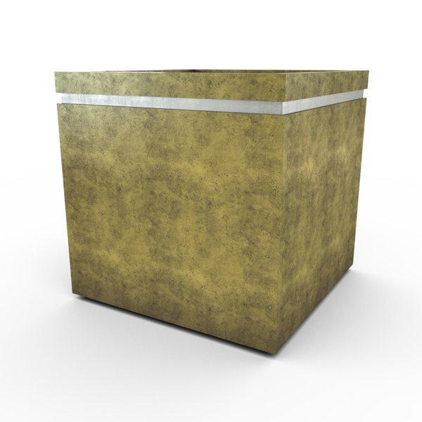 Gardenstone Cubic 36 Planters Gardenstone English Moss Silver 