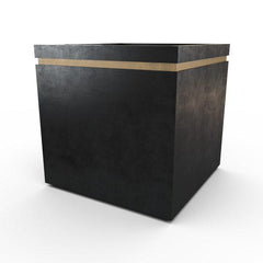 Gardenstone Cubic 36 Planters Gardenstone Etched Black Gold 