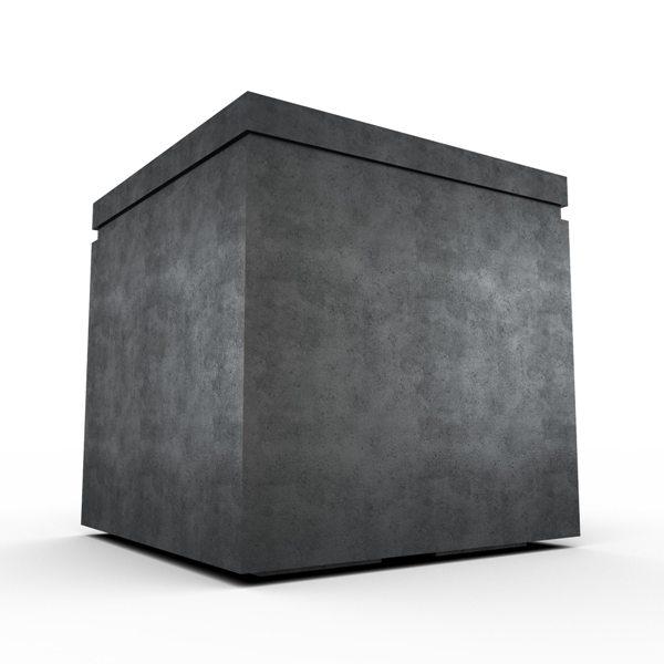 Gardenstone Cubic 36 Planters Gardenstone Etched Black No Accent Color 