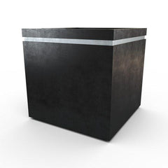 Gardenstone Cubic 36 Planters Gardenstone Etched Black Silver 