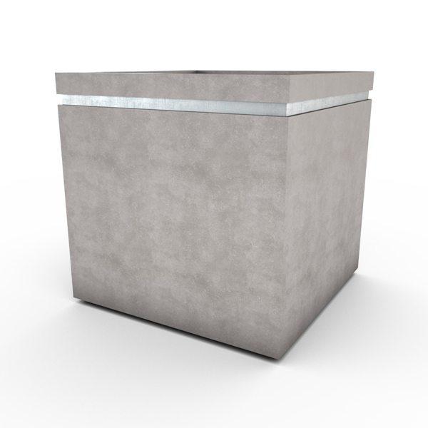 Gardenstone Cubic 36 Planters Gardenstone Old Roman Silver 