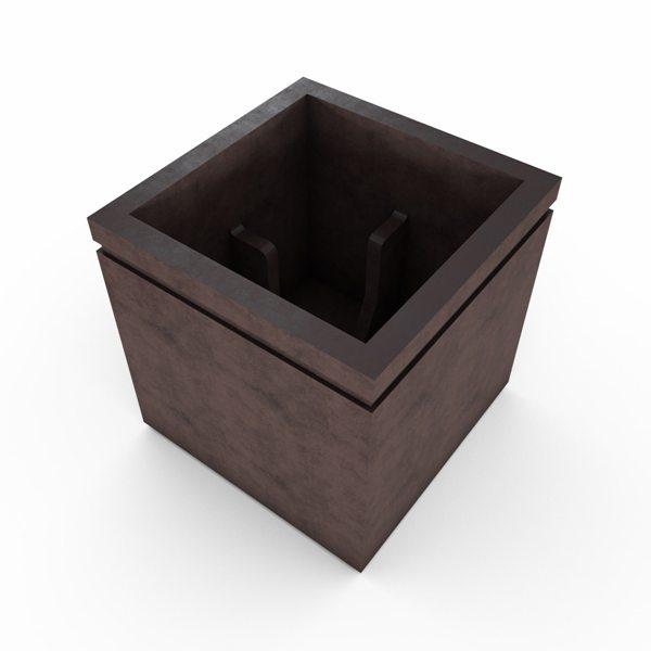 Gardenstone Cubic 36 Planters Gardenstone Sequoia No Accent Color 