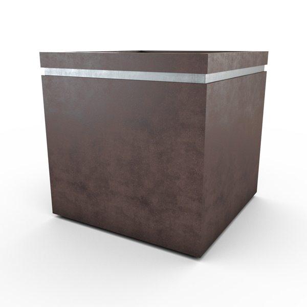 Gardenstone Cubic 36 Planters Gardenstone Sequoia Silver 