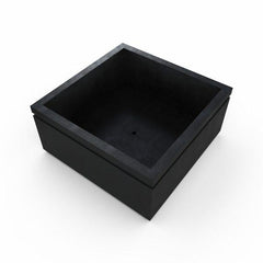 Gardenstone Cubic 52 Planters Gardenstone Etched Black No Accent 