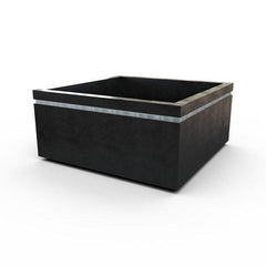 Gardenstone Cubic 52 Planters Gardenstone Etched Black Silver 