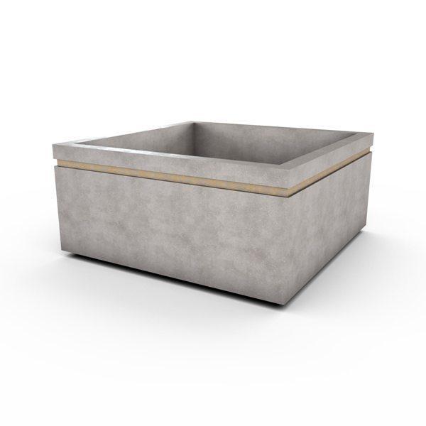 Gardenstone Cubic 52 Planters Gardenstone Old Roman Silver 