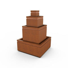 Gardenstone Cubic Fountain Water Fountains Gardenstone Corten Steel Copper 