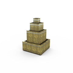 Gardenstone Cubic Fountain Water Fountains Gardenstone English Moss Silver 