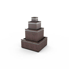 Gardenstone Cubic Fountain Water Fountains Gardenstone Sequoia Silver 
