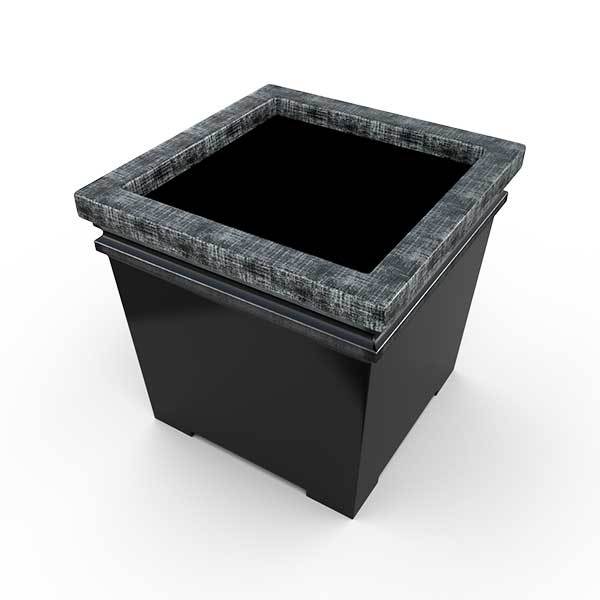 Gardenstone Dakota Planters Gardenstone Silver Black 