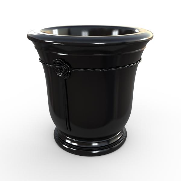 Gardenstone Elletra Planters Gardenstone Black Small 