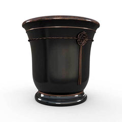 Gardenstone Elletra Planters Gardenstone Copper Black Small 