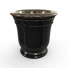 Gardenstone Elletra Planters Gardenstone Golden Black Small 