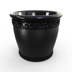 Gardenstone Elysian Round Planters Gardenstone Black Medium 