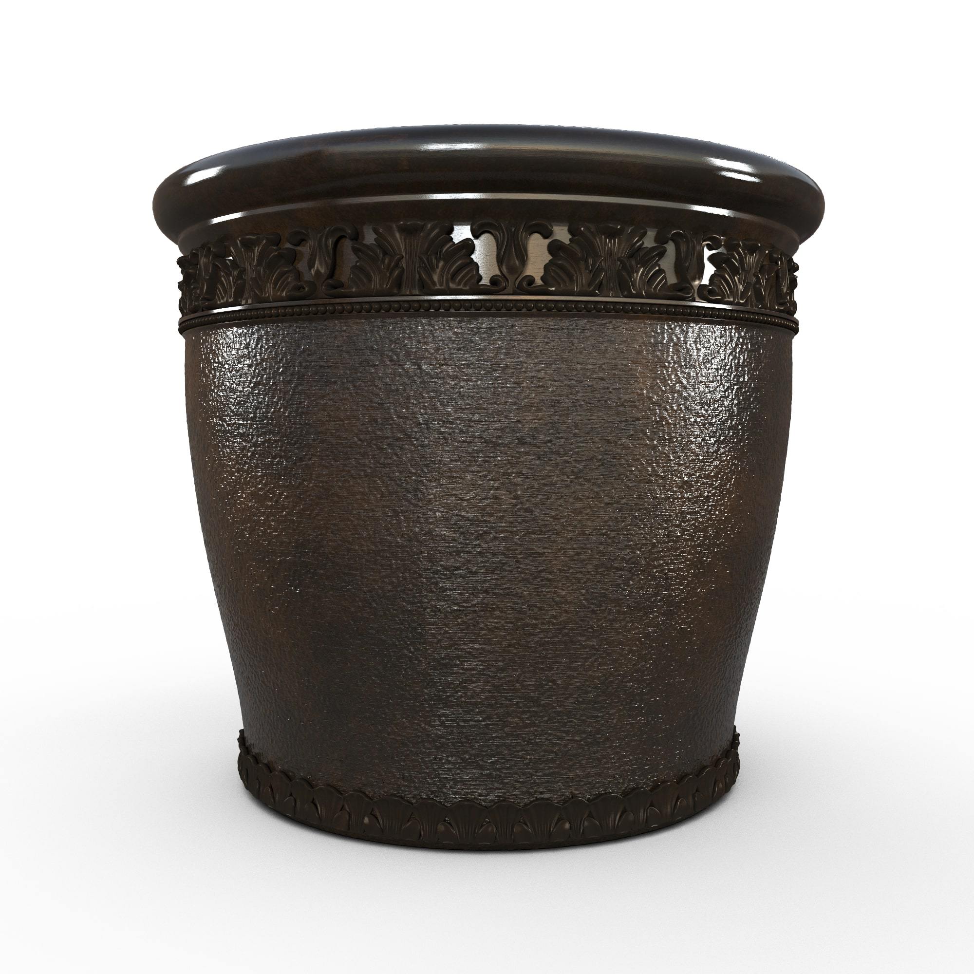 Gardenstone Elysian Round Planters Gardenstone Bronze Medium 