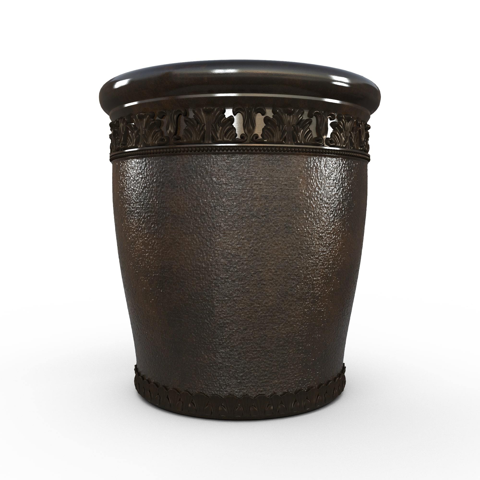 Gardenstone Elysian Round Planters Gardenstone Bronze Small 