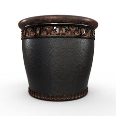 Gardenstone Elysian Round Planters Gardenstone Copper Black Medium 