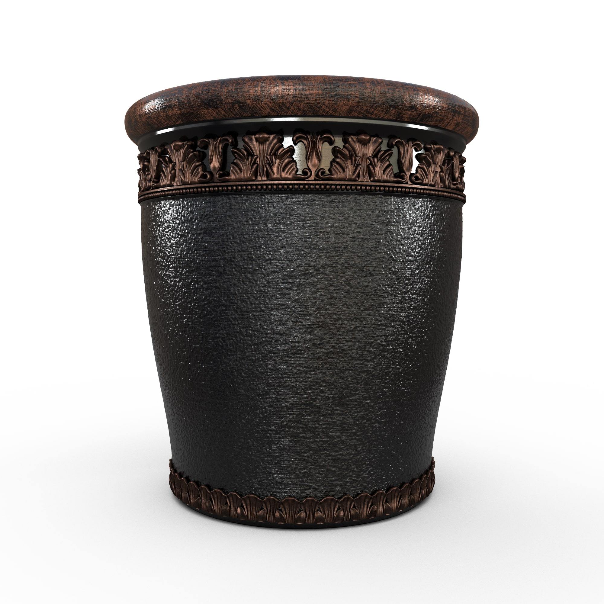 Gardenstone Elysian Round Planters Gardenstone Copper Black Small 