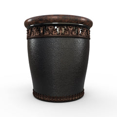 Gardenstone Elysian Round Planters Gardenstone Copper Black Small 